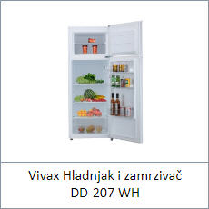 Vivax Hladnjak i zamrzivač DD-207 WH